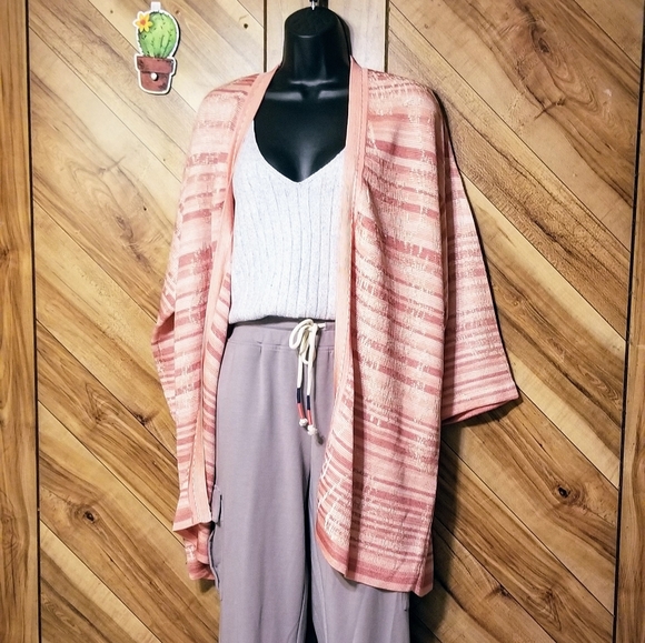 🆕 CHICO'S Embroidered Striped Jacquard Cardigan - Picture 12 of 13